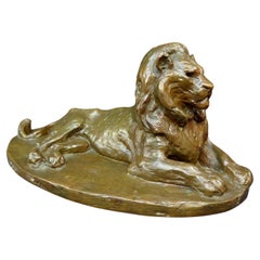Recumbent Lion Bronze
