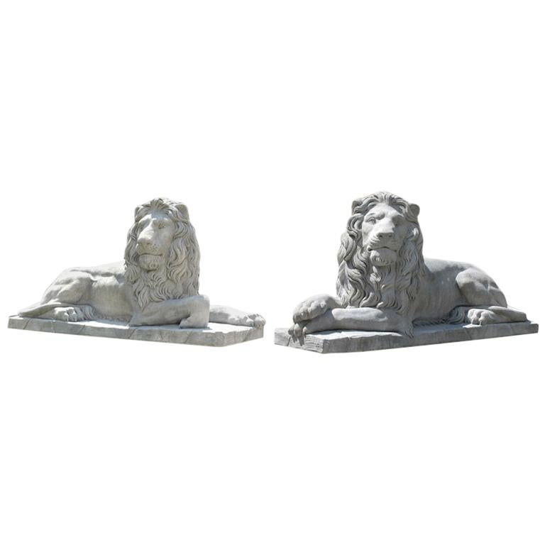 Recumbent Lions For Sale