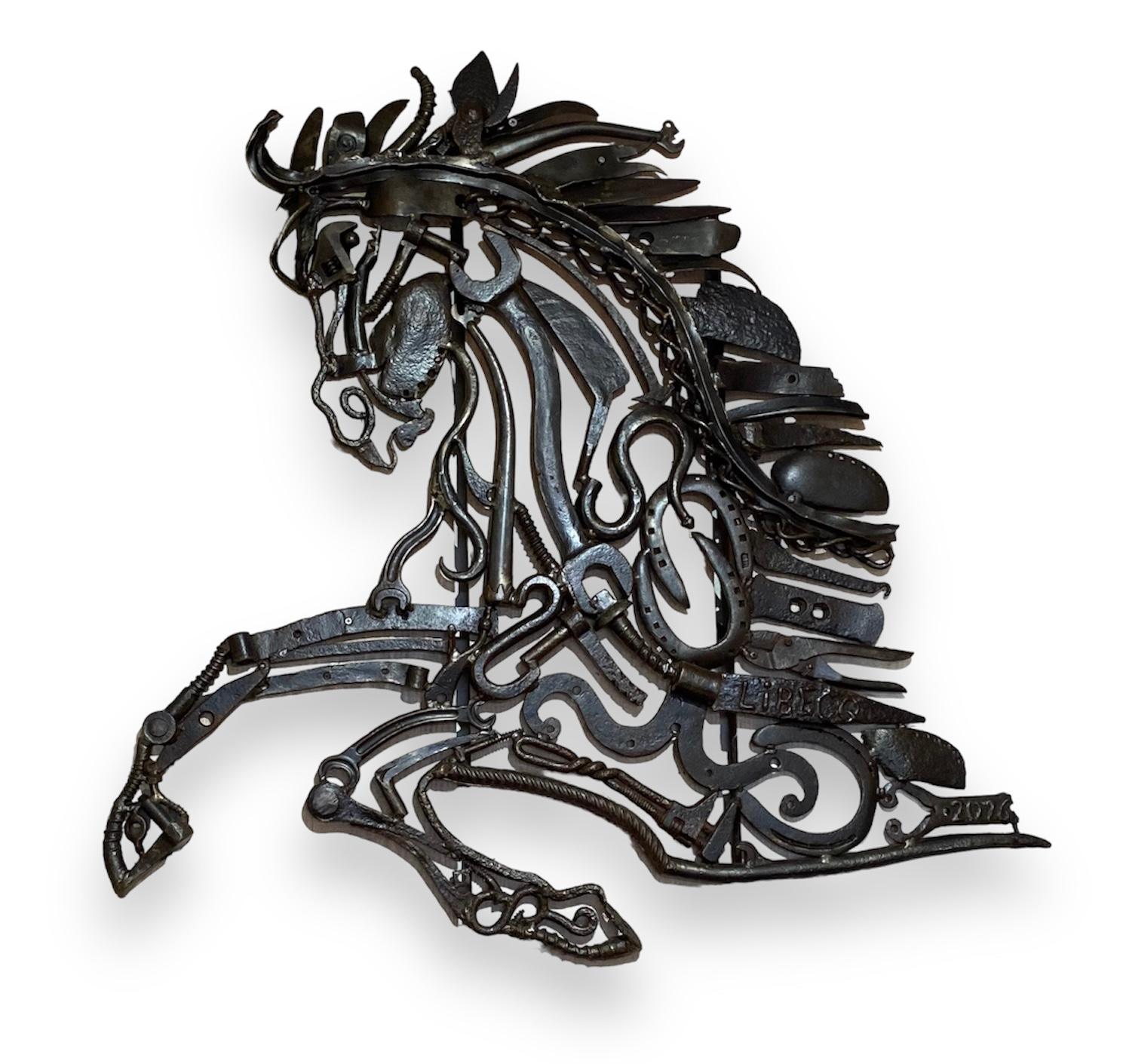 Recup Art by Libecq Cavallo di metallo recuperato, 2016 in vendita 1