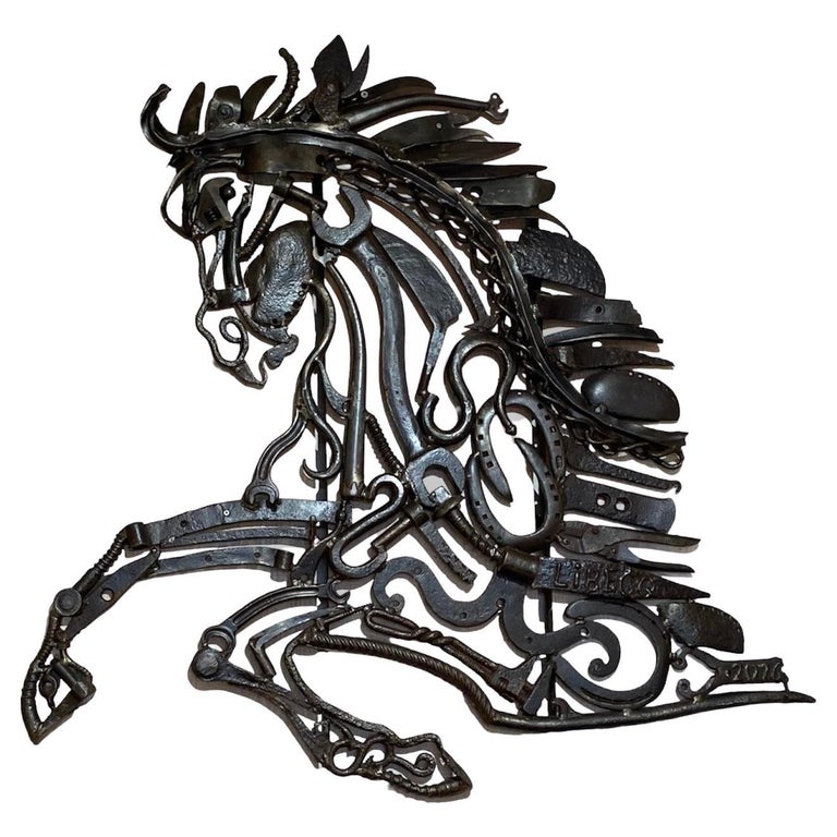 Stainless steel Horse  Wire art sculpture, Copper wire crafts