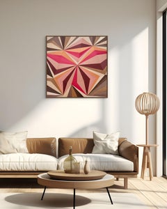 "Recursion II" Obra de arte en marquetería de Emma Wood de la w o o d p o p Studio A