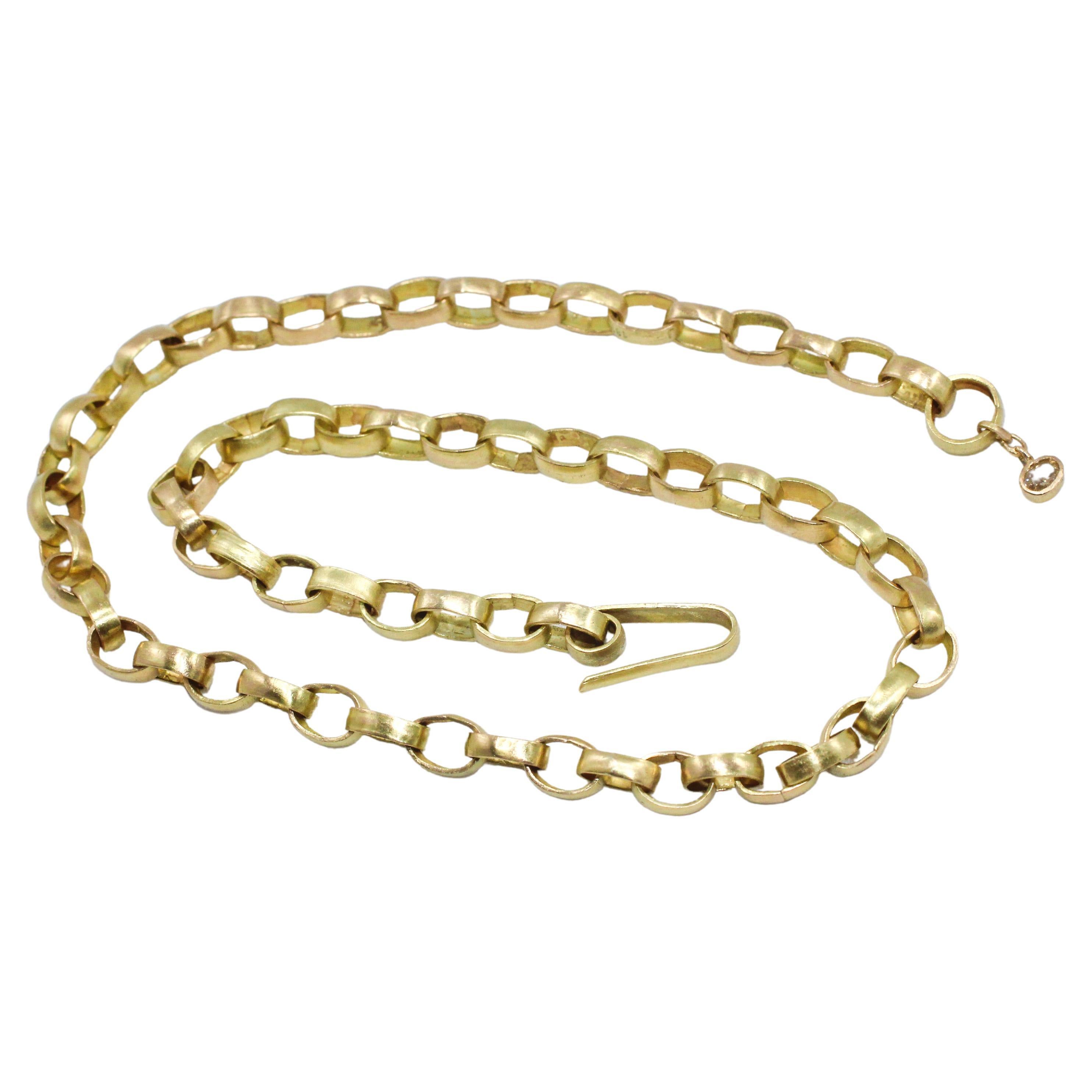 Recycled 18 Karat Gold Link Chain Necklace
