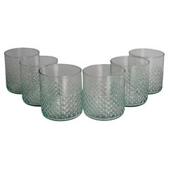 Recyceltes Glas Dotty Lowball Becher Set von sechs