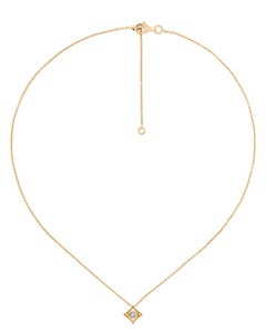 Knospenhalskette aus recyceltem Gold mit Diamant von MAZARIN