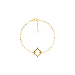 Recycled Gold Eboris Link Paved Bracelet by MAZARIN