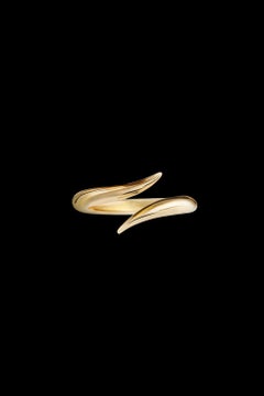 Gold Geschmeidig Recyceltes Gelbgold Zeitgenössischer minimalistischer Eboris Ring von MAZARIN