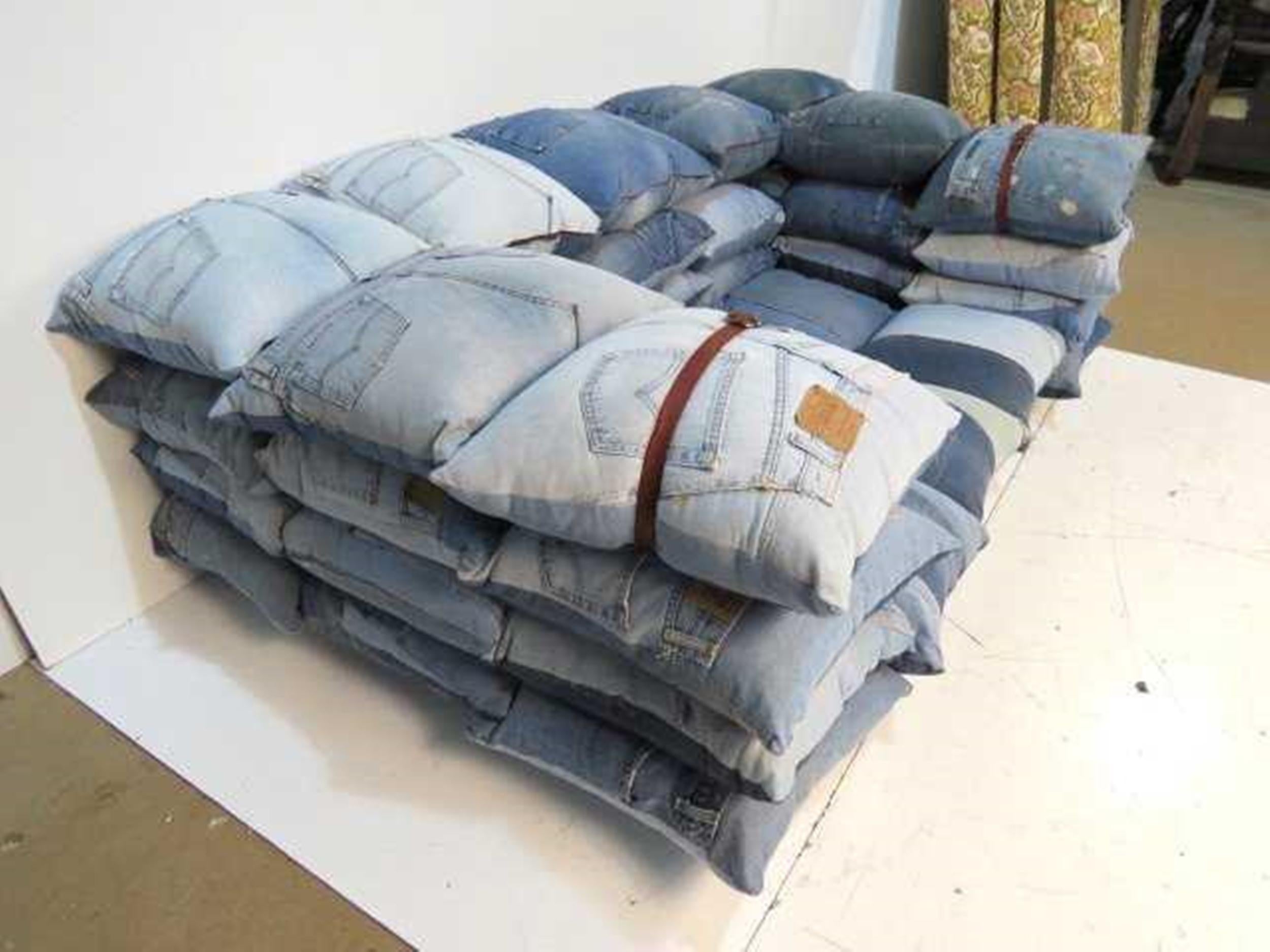 recycled denim furniture