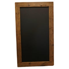 Retro Recycled Pine Wine Bar Menu, Black Board a Good Handsome Piece