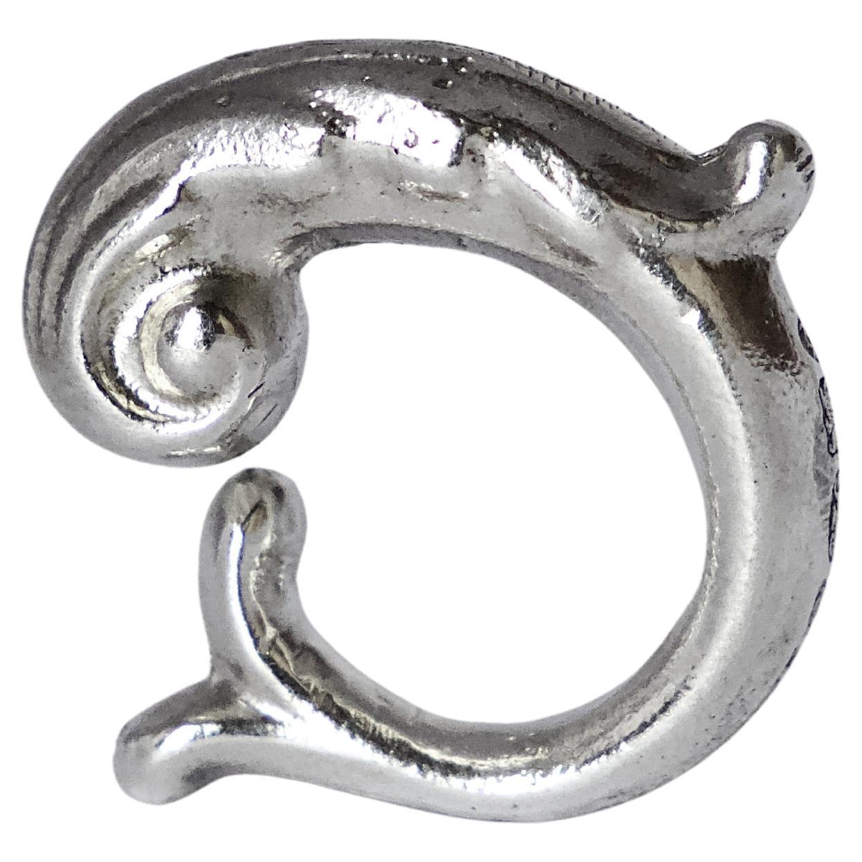 Recycled Sterling Silver Gravy Handle Ring by Karthur Studio