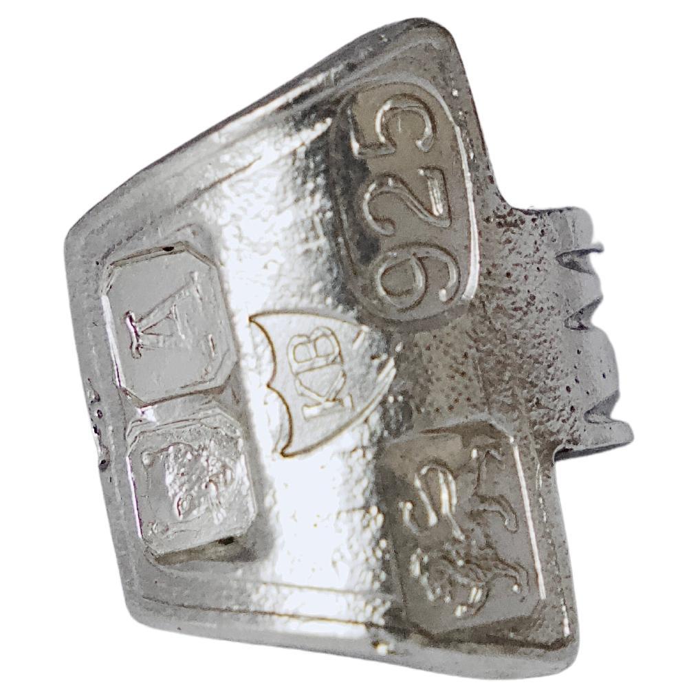 Recycled Sterling Silver The Key of Unbreaking Ring by Karthur Studio in vendita