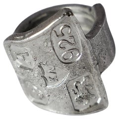 Recycled Sterling Silver The Key of Unbreaking Ring by Karthur Studio