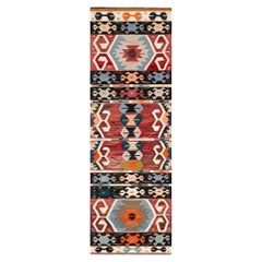 Recycled Yarn Kilim No.02 Runner Original Flatweave Rug by Knots Rugs