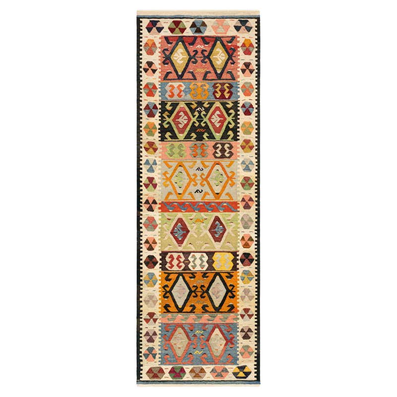Recycled Yarn Kilim No.01 Runner Original Flatweave Rug by Knots Rugs ...