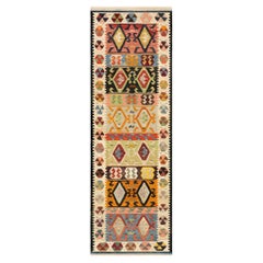 Recycled Yarn Kilim No.03 Runner Original Flatweave Rug by Knots Rugs