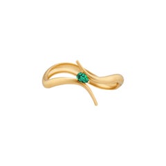 Recycled Yellow Gold Ebonis Emerald Bracelet by MAZARIN