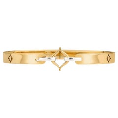 Bracelet en or jaune recyclé Eboris Corset Bangle by MAZARIN