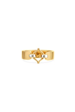 Gold Symmetrical Recycled Gold Contemporary Eboris Corset Ring by MAZARIN