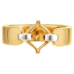 Gold Symmetrical Recycled Gold Contemporary Eboris Corset Ring by MAZARIN