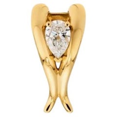 Recycled White Gold Eboris Diamond Earclip by MAZARIN