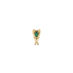 Recycled White Gold Eboris Emerald Earclip by MAZARIN