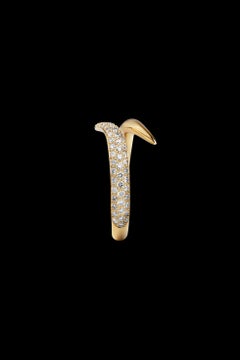 Ring aus Eboris-Gelbgold mit Diamanten von MAZARIN (recycelt)