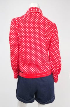 Red, White, & Blue Polka Dot Romper, 1960s