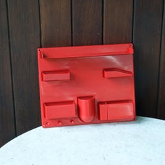 Red 1970s Organizer Wall-All III Uten.Silo Dorothee Maurer-Becker Pop Art Era
