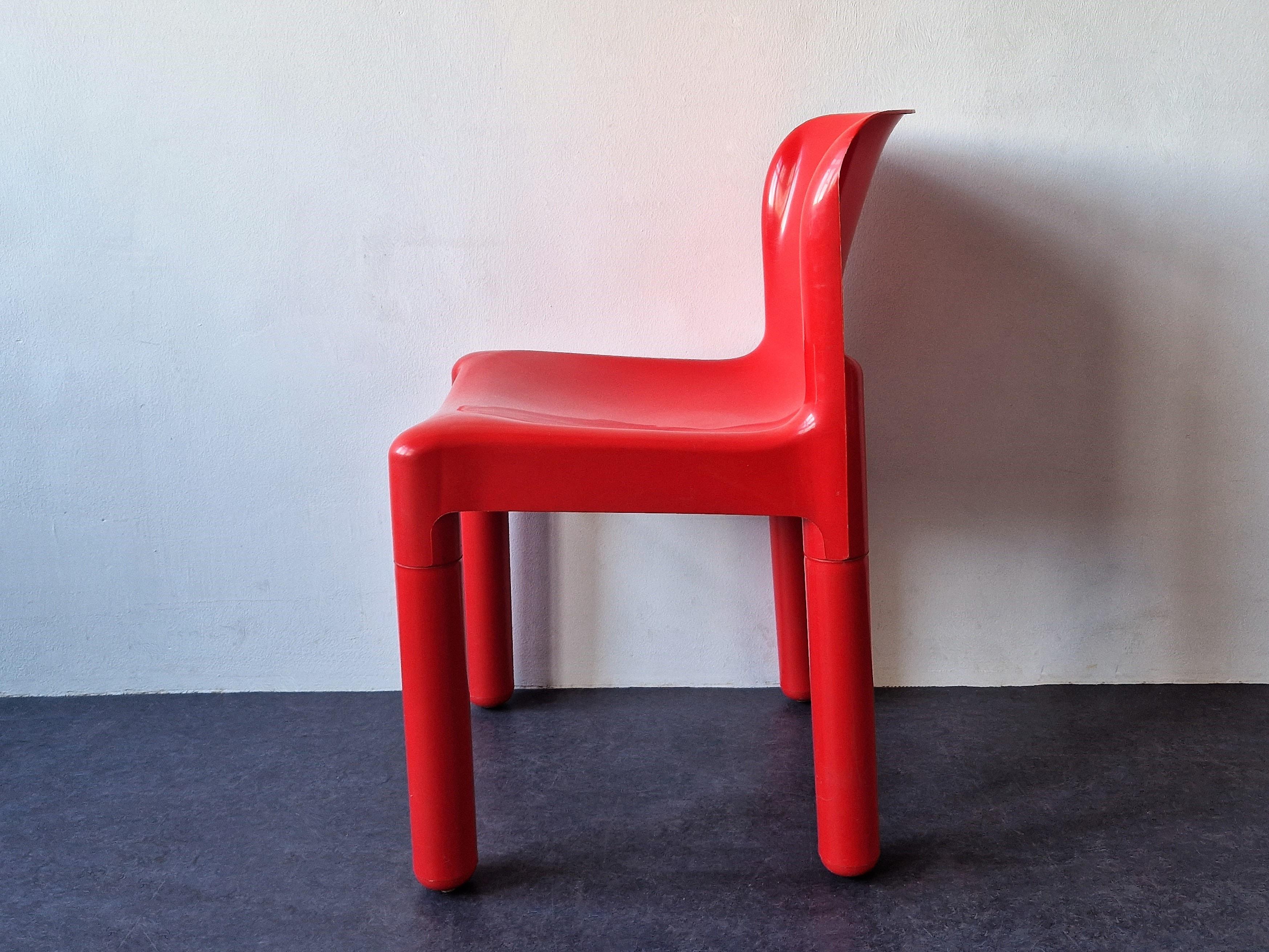 kartell red chair