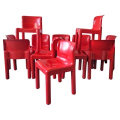 Red 4875 Chair by Carlo Bartoli for Kartell, Italy 1972