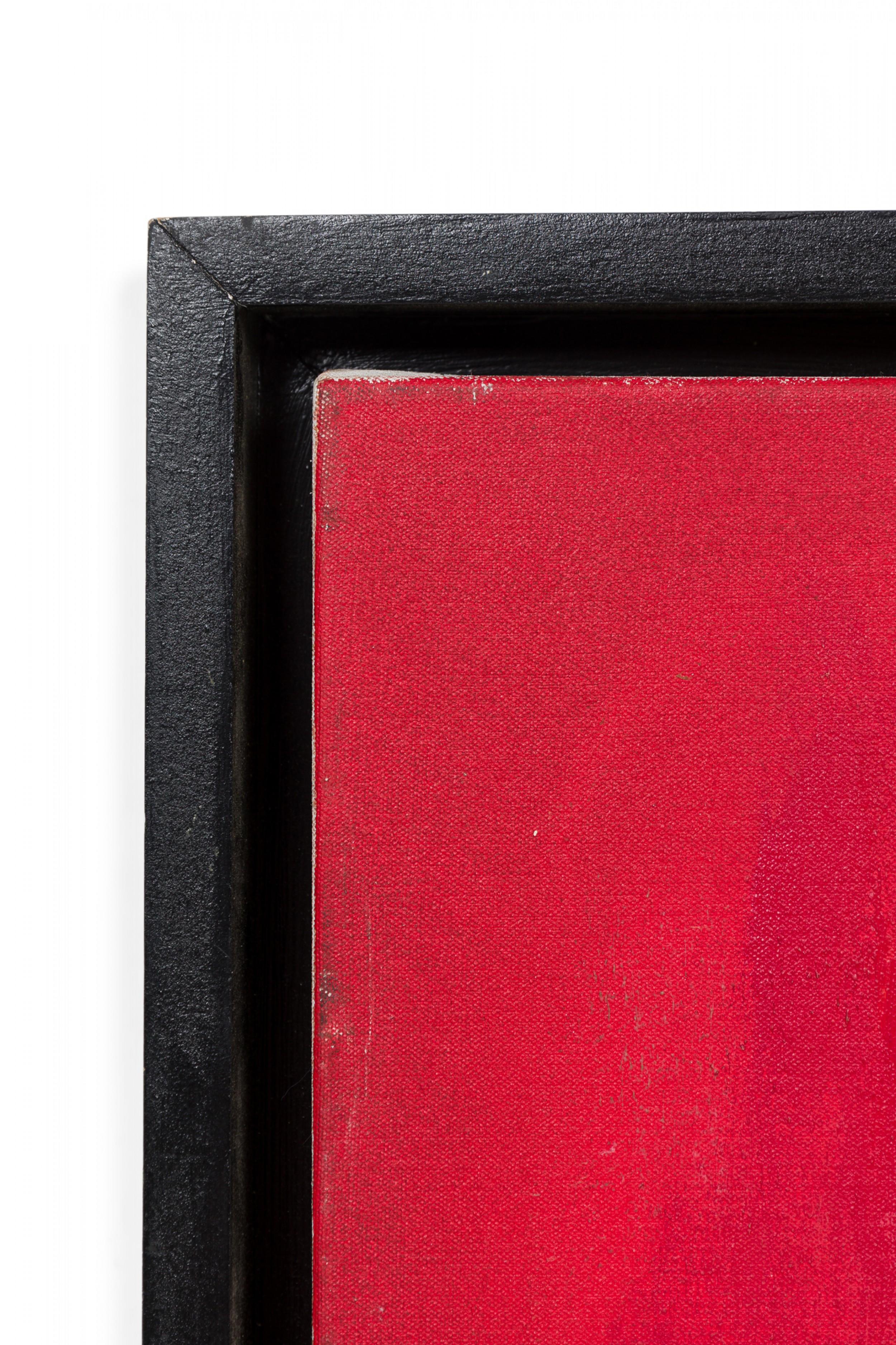 Pintura abstracta roja Moderno en venta