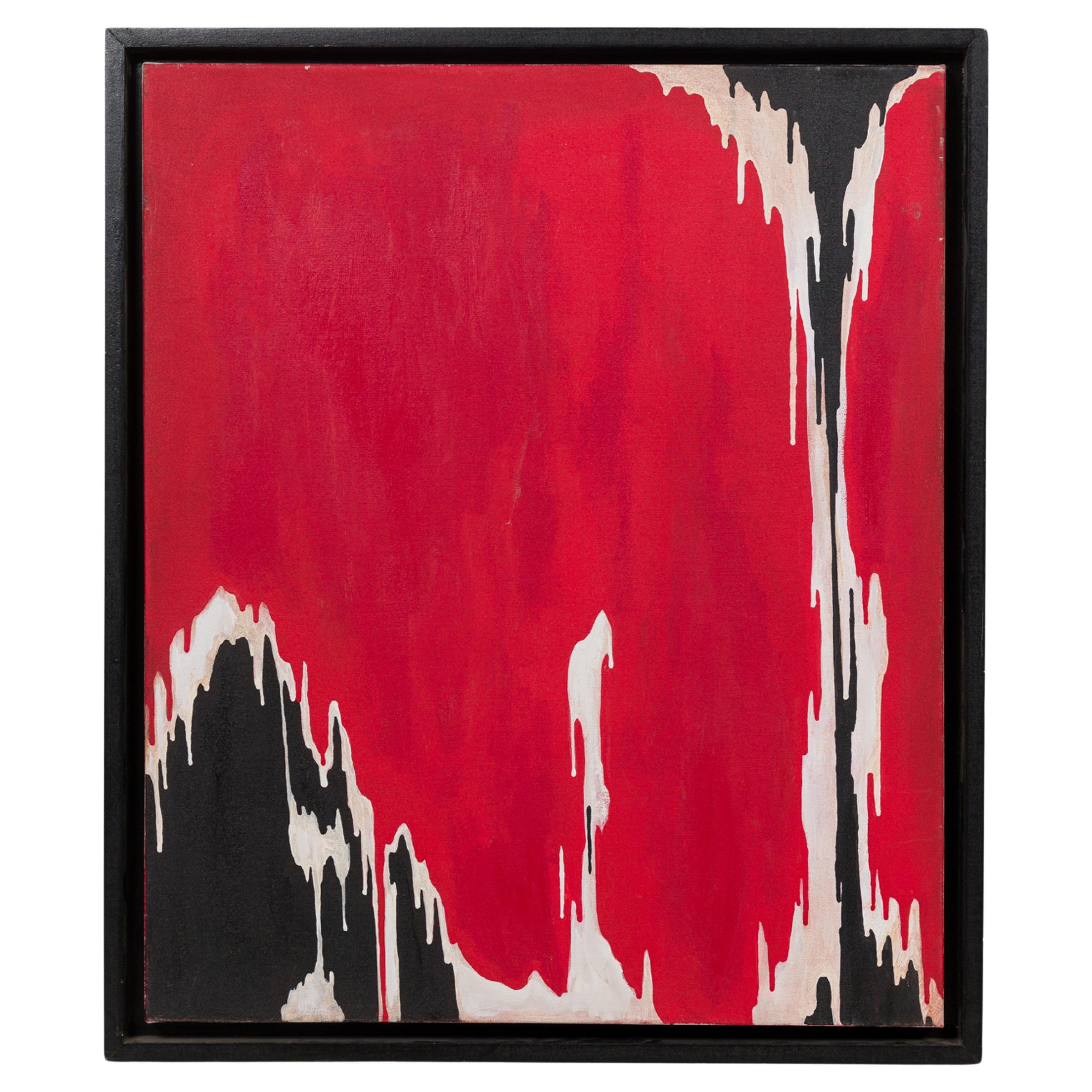Pintura abstracta roja