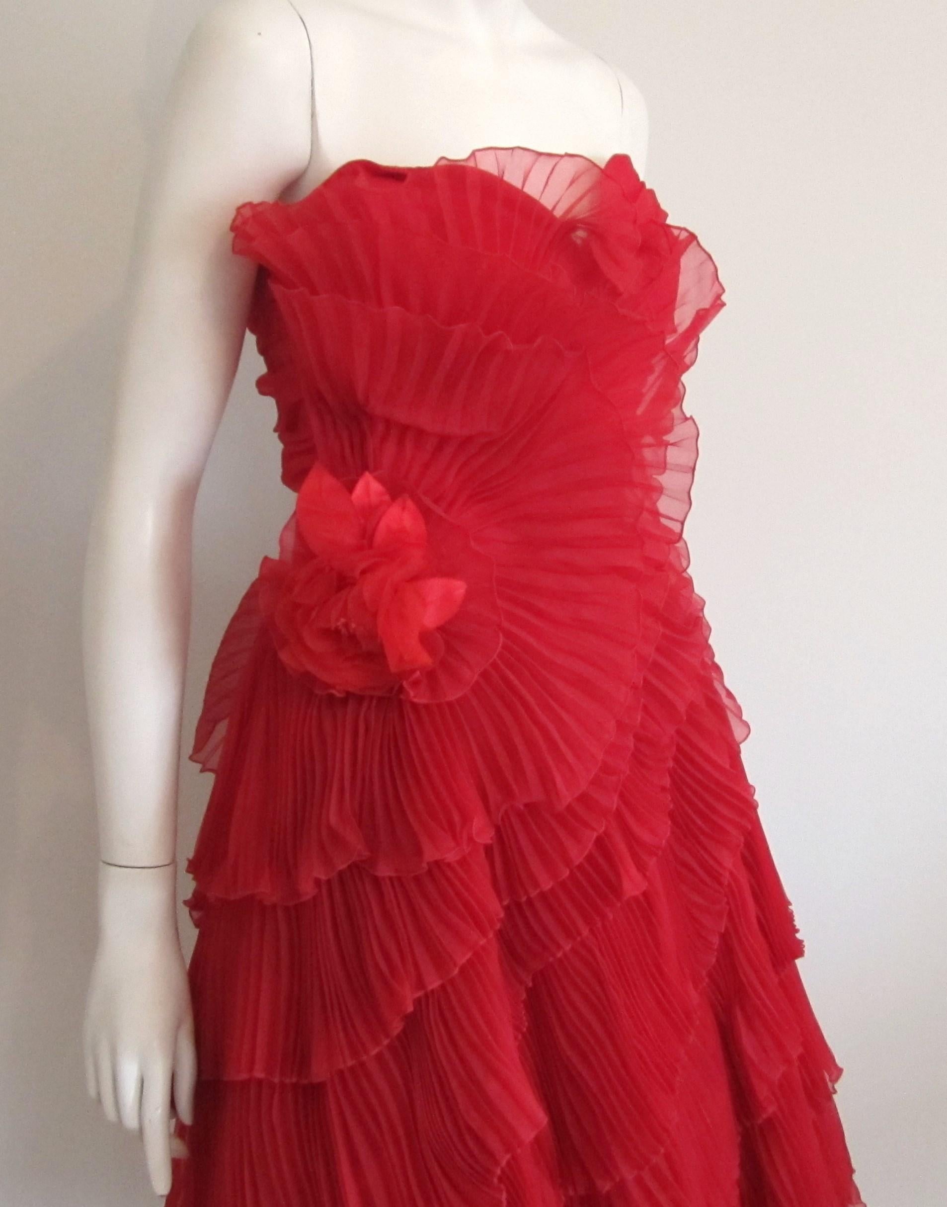 accordion pleated dress