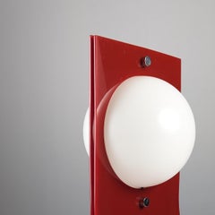 Red Acrylic Area Type Table Lamp by Neal Small, 1960s