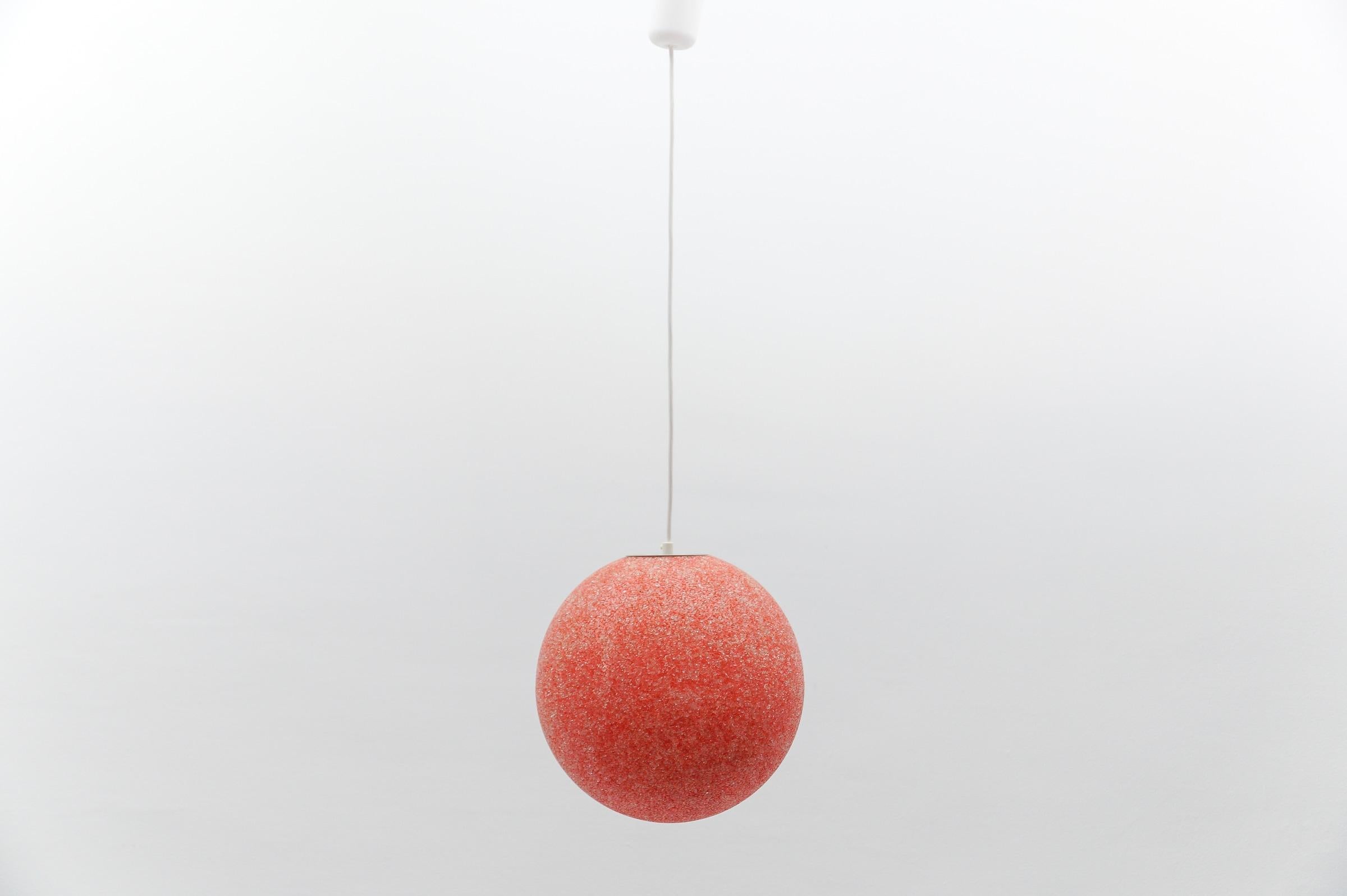 Red Acrylic Granulate Ceiling Lamp, 1960s

The lamp needs 1 x E27 / E26 Edison screw fit bulb, is wired, in working condition and runs both on 110 / 230 volt.

Our lamps are checked, cleaned and are suitable for use in the USA. For usage in US you