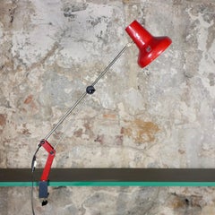 Red adjustable desk lamp by Ikea, 1980s