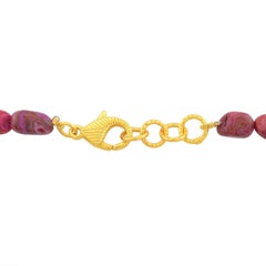 Red Agate Beaded Necklace