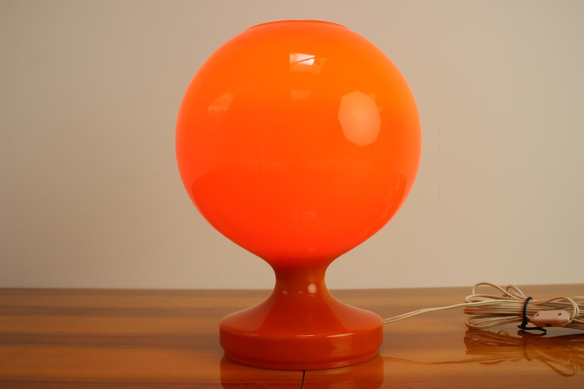  Allglass Table Lamp Designed by Stefan Tabery, 1960s In Good Condition In Praha, CZ