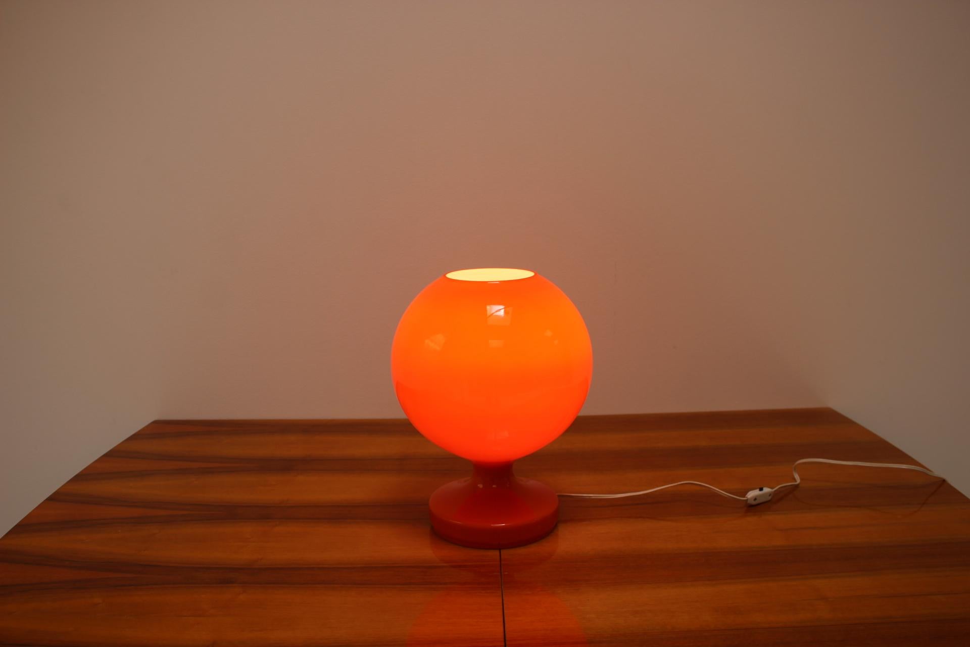 Glass  Allglass Table Lamp Designed by Stefan Tabery, 1960s