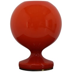 Red Allglass Table Lamp Designed by Stefan Tabery, 1960s