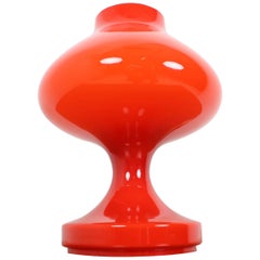 Red All Glass Table Lamp Designed by Stefan Tabery, 1960s