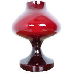 Rote Tischlampe aus Allglas, entworfen von Stefan Tabery, 1960er Jahre