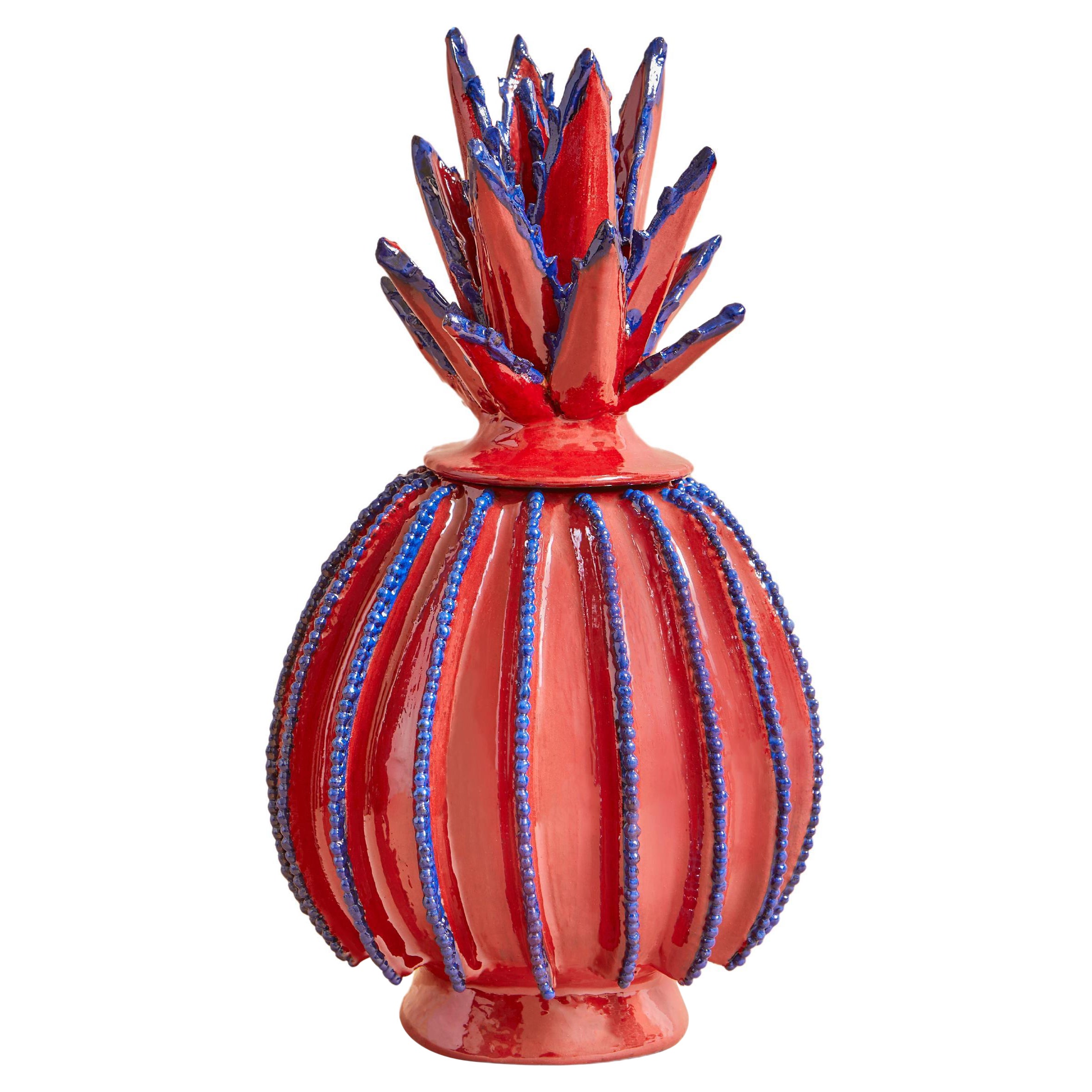 Perle rouge et bleue Small by Objekti