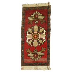 Red and Brown Turkish Anatolian Rug