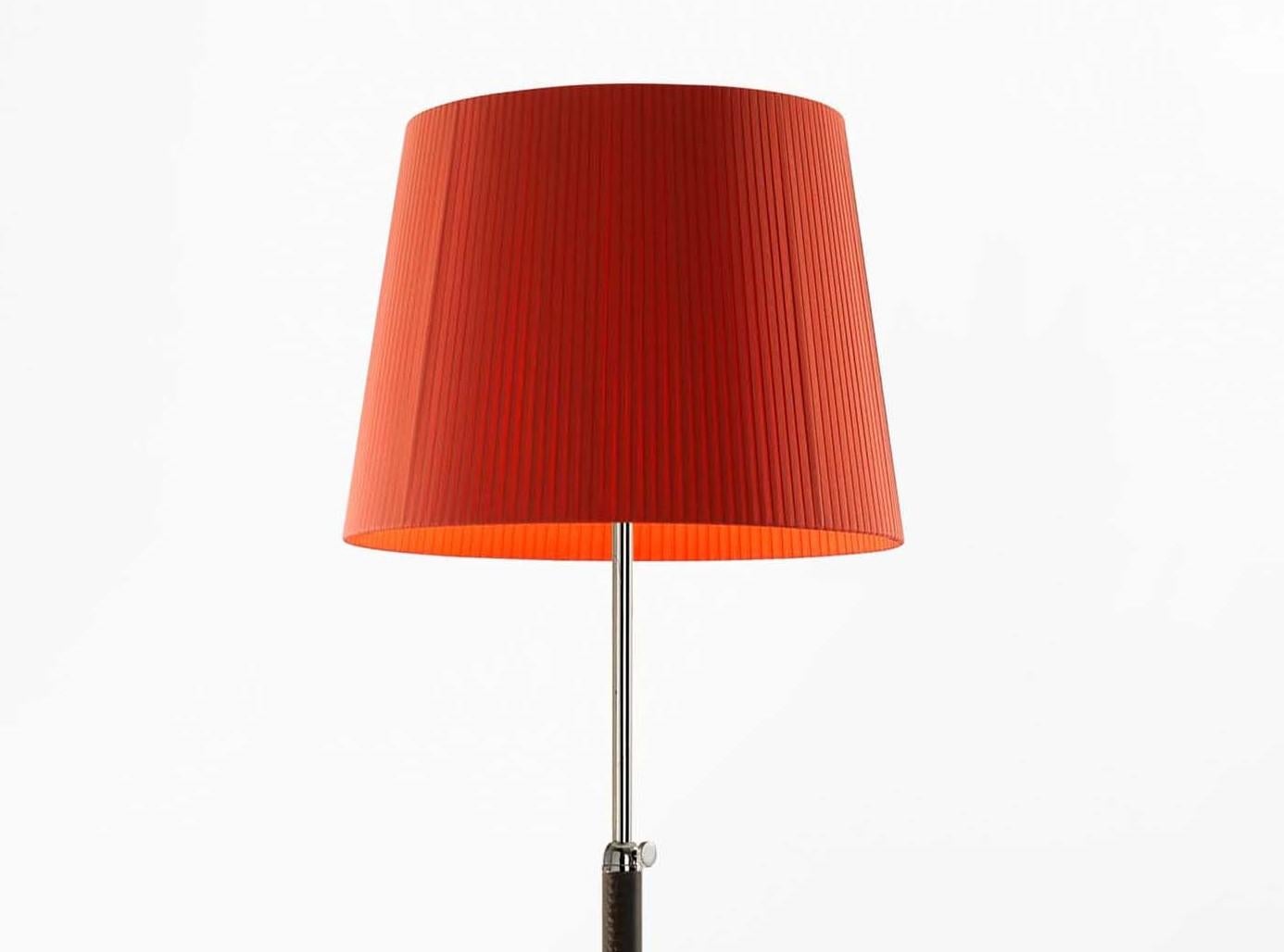 Modern Red and Chrome Pie de Salón G3 Floor Lamp by Jaume Sans For Sale