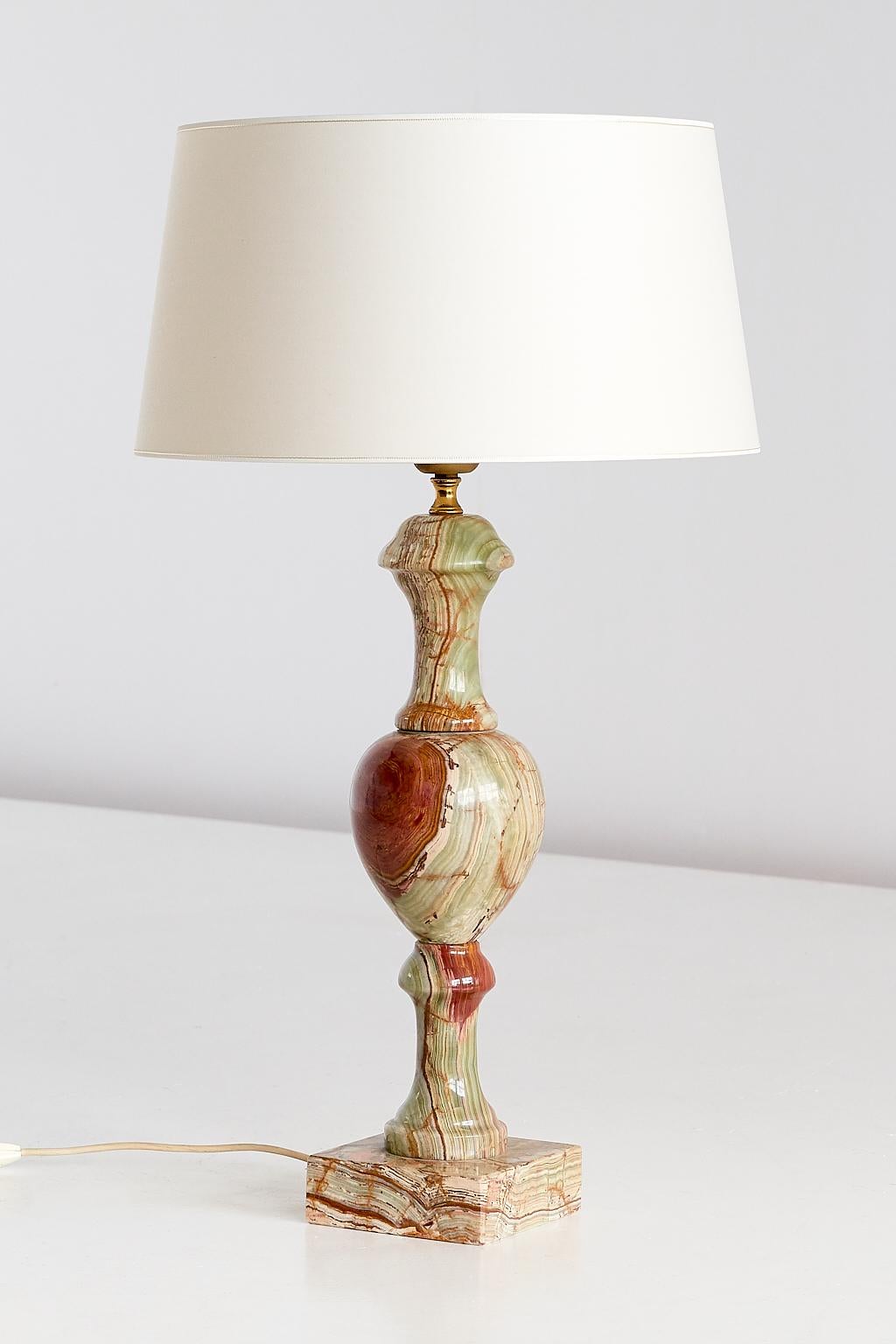 vintage onyx lamp