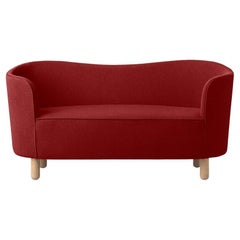 Raf Simons Vidar 3 Mingle-Sofa aus roter und natürlicher Eiche von Lassen