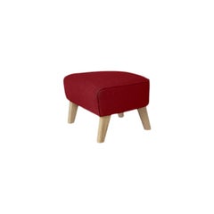Red and Natural Oak Raf Simons Vidar 3 My Own Chair Footstool by Lassen