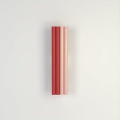 Red and Pink Parallel Tubes Wall Light, Four Elements, by Atelier Areti
