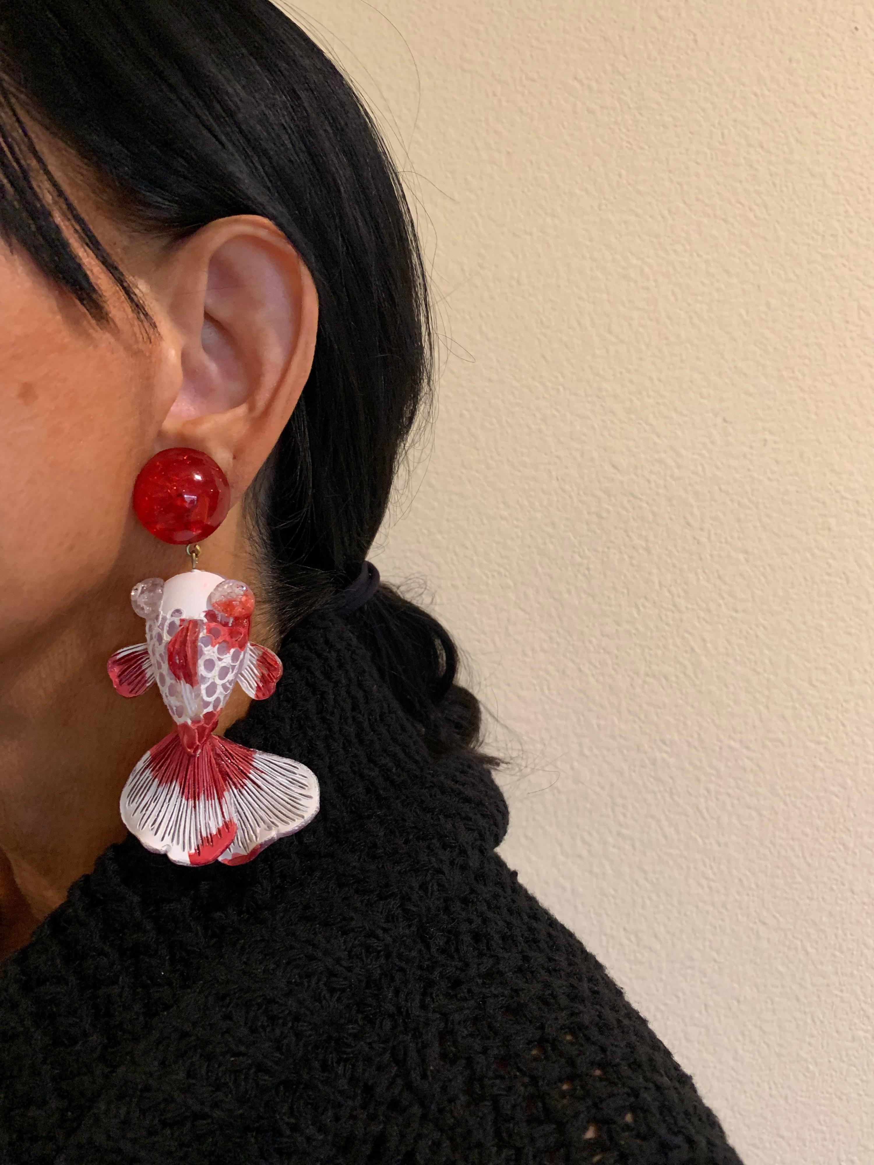 koi earrings