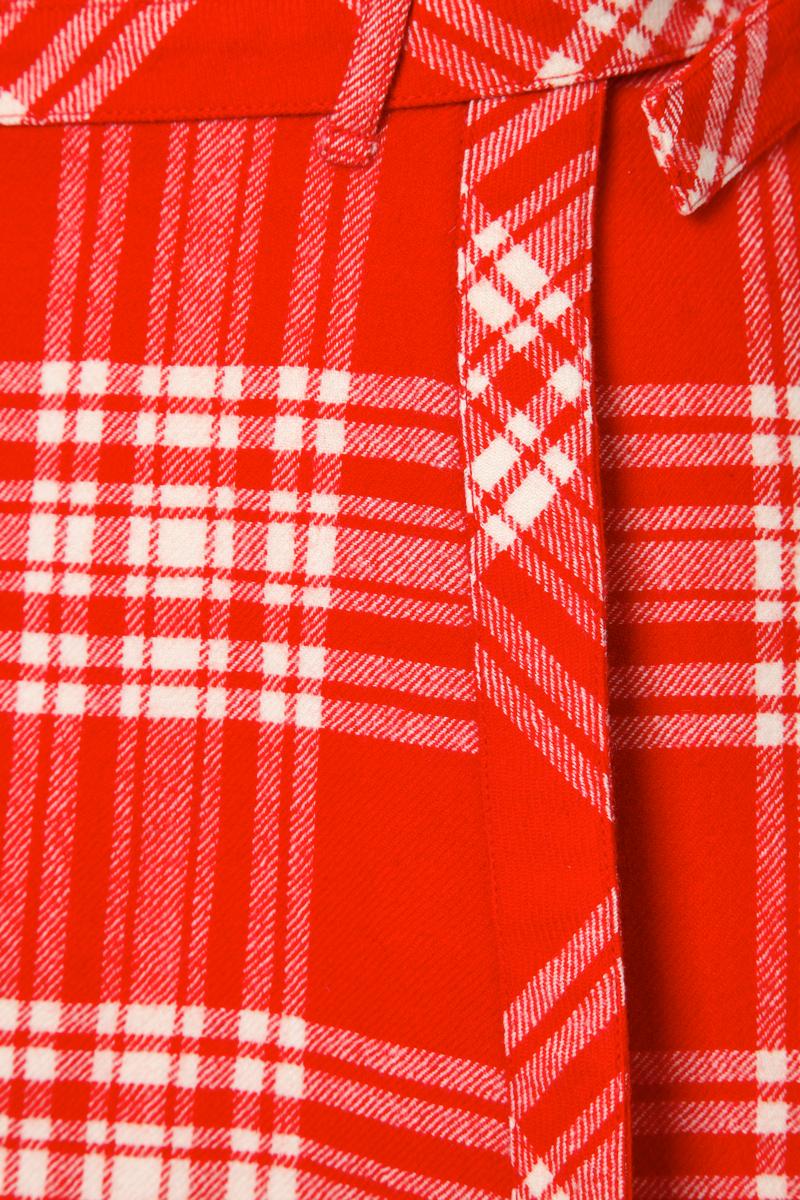 red and white checkered skirt
